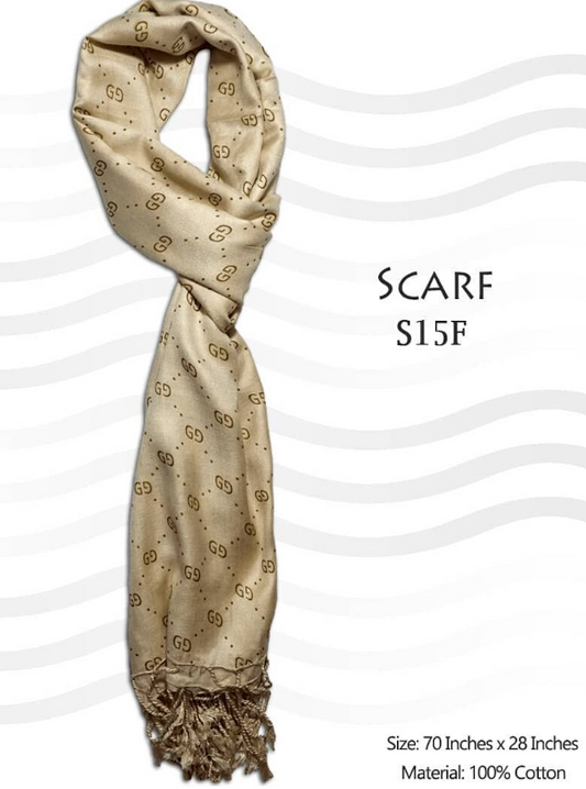 Cotton Scarf -Off White - 25 - S15 F
